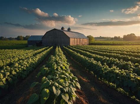 A barn with a sky in the background and a barn in the background ...