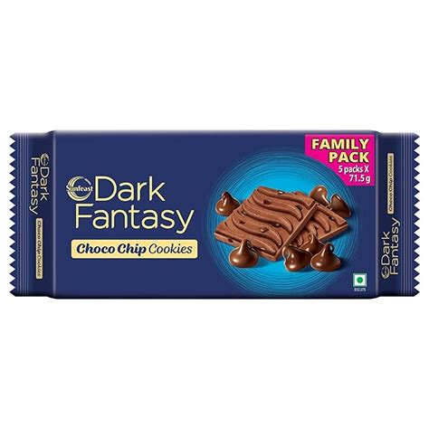 Sunfeast Dark Fantasy Choco Chip, Chocolate Cookies Loaded with Choco ...