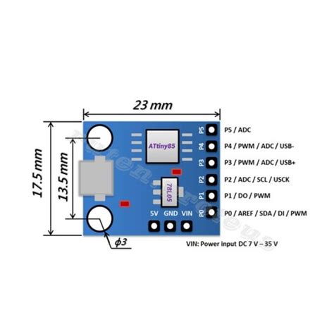 ATTiny85 TINY85 Arduino Compatible Development Card | Ubuy India
