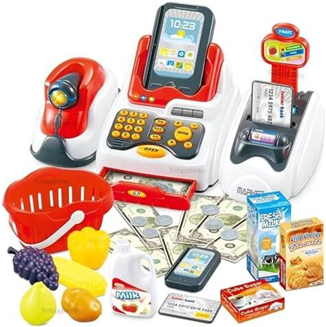 Buy Babygleam Supermarket Big Red Cash Register Toy for Kids with ...