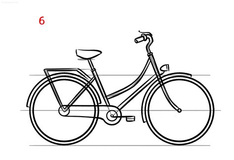 How To Draw Easy Bicycle