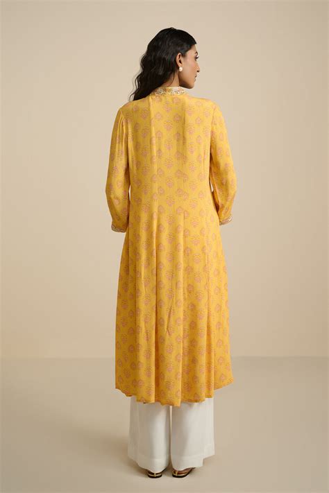 Buy Mustard Masti Kurta Online In India at Global Desi F25H99KU_MUSTARD