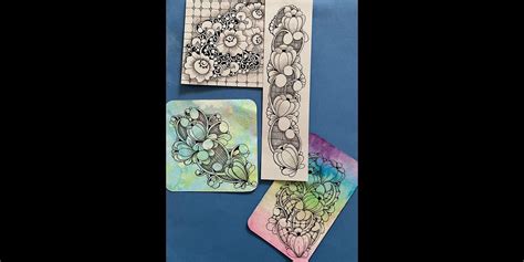 Go With the Flow Zentangle Class-How to compose a balanced tile, March ...