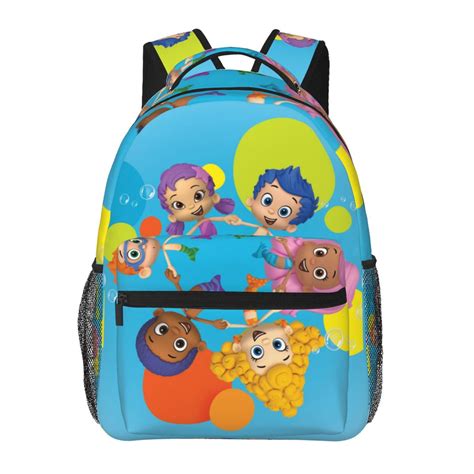 Cartoon Bubble Guppies Backpack Shoulders Laptop Daypack Student School ...