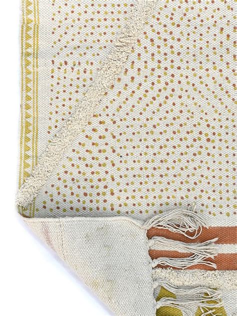 Sarah Block-Printed Tufted Floor Runner | Art Avenue
