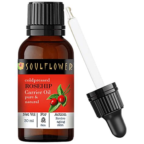 Buy Soulflower Cold Pressed Carrier Oil Rosehip 30 Ml Online At Best ...