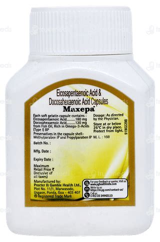 Maxepa 180/120 MG | Order Maxepa 180/120 MG Capsule Online at Truemeds