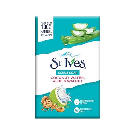 Buy St. Ives Coconut Water & Aloe Vera Bathing Scrub Soap, Exfoliating ...
