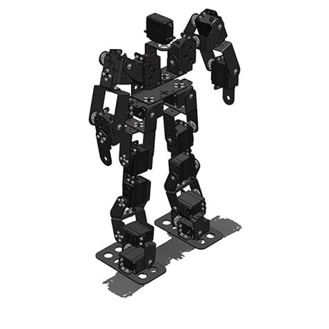 SunRobotics 17DOF Biped Humanoid Robot Chassis DIY Kit with Metal ...