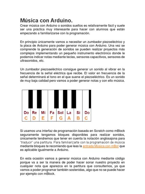 Image result for Arduino Codigo Nota Musical