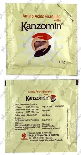 KANZOMIN SACHETS 10 GM : View Price, Combination and Alternatives | Medkart