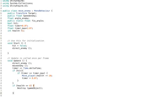 Unity Calling a Statement C 的图像结果