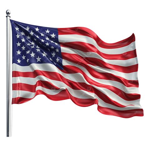 American Flag On Transparent Background, American Flag, National Flag ...