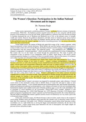 Women in Indian History - GE 1 - Delhi University - Studocu