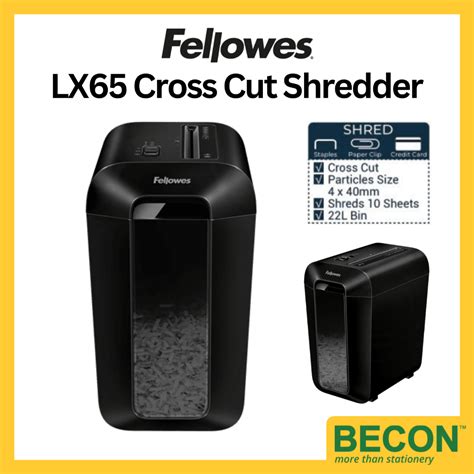 Fellowes Paper Shredder LX65 A4 Cross Cut [10 sheets] | Shopee Malaysia