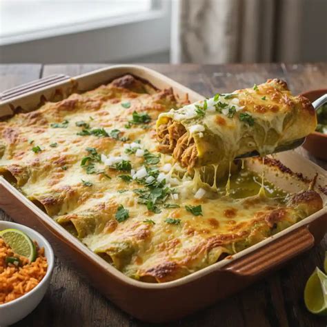 Easy Chicken Enchiladas with Green Sauce: Ultimate Comfort
