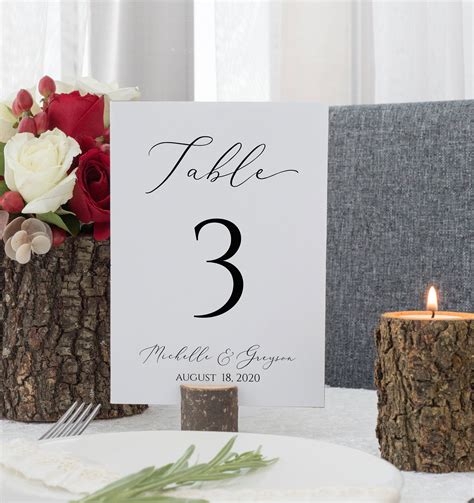 Table Numbers Wedding Diy - WEDINGPOKA