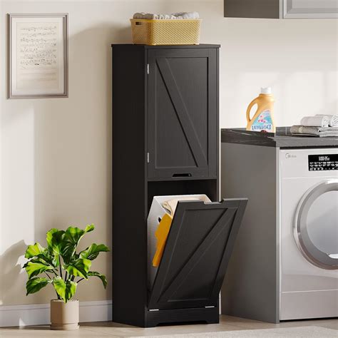 Amazon.com: DWVO Tilt Out Laundry Hamper - 53" Tall Bathroom Storage ...