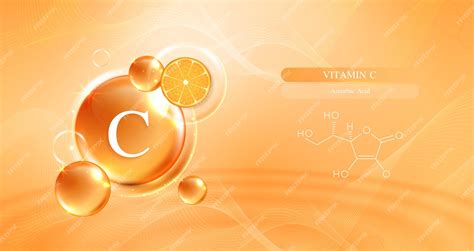 Premium Vector | Vitamin C drop vitamin C and cream collagen complex ...