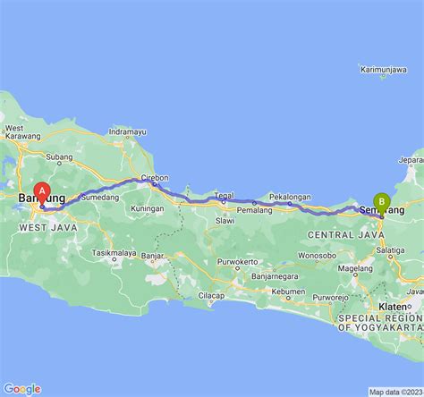 Jarak dan Lama Perjalanan dari Kota Bandung ke Kota Semarang – Navi.id