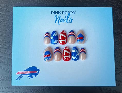 10 Variations - Buffalo Bills Press on Nails - Etsy