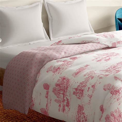 Buy PORTICO Melange Pink Printed Cotton Double Bed Duvet Cover ...