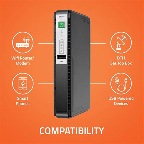 Artis AR-MINIDC-3 Mini UPS for WiFi Router/Modem/Set top Box Devices ...