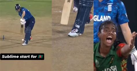 Women’s World Cup 2025 [WATCH]: Marufa Akter traps Amy Jones with a ...