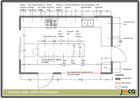 Kitchen Layout Dimensions 的图像结果