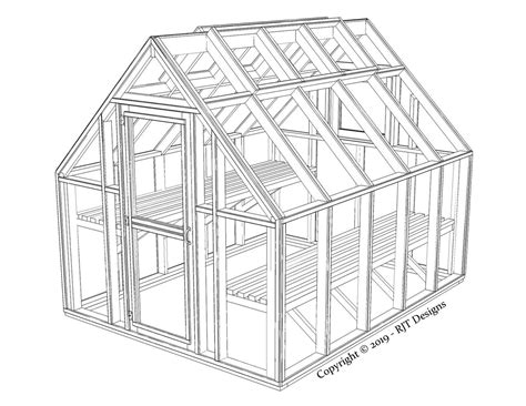 8' X 10' Greenhouse Plans - PDF Version - Etsy | Greenhouse plans ...