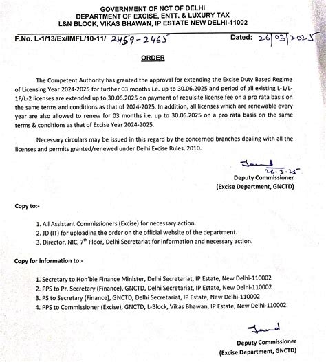 Delhi govt extends the excise policy till June 2025