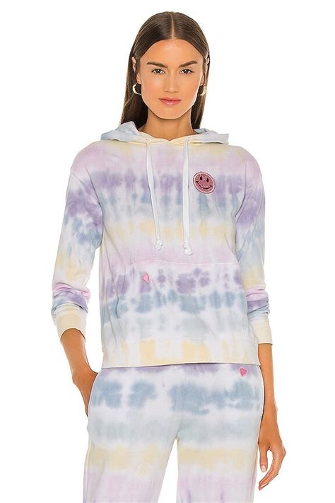 Generation Love Gianna Smiley Hoodie in Pastel Tie Dye | REVOLVE