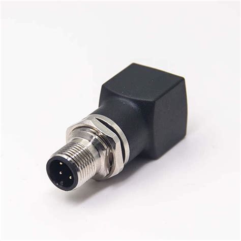 Elecbee M12 to RJ45 Connector Straight Adapter M12 4 India | Ubuy