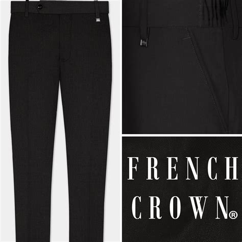 Thunder Grey Textured Regular Fit Terry Rayon Pant For Men