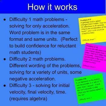Image result for Acceleration Math Science