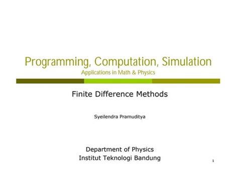Image result for Finite Difference Method Applications