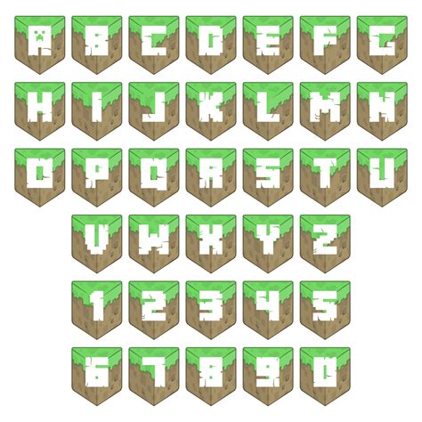 Minecraft Letters - 11 Free PDF Printables | Printablee | Minecraft ...