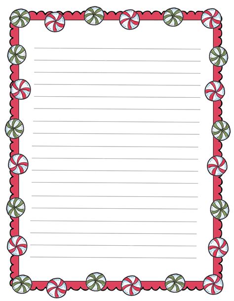 Free Christmas Stationery Templates Free Printable Pdf - Printable Free ...