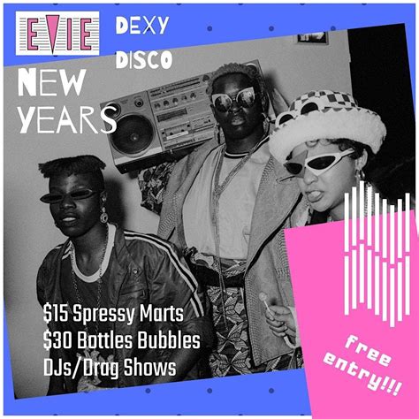 Evies NYE Dexy Disco, Evie's Disco Diner, Fitzroy, 31 December to 1 ...