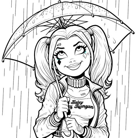 50 Colorear Harley Quinn PDF - Imprimir o colorear en línea