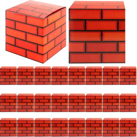 Swakuta 26 Pack Super Theme Party Boxes Video Game Brick Candy Boxes ...