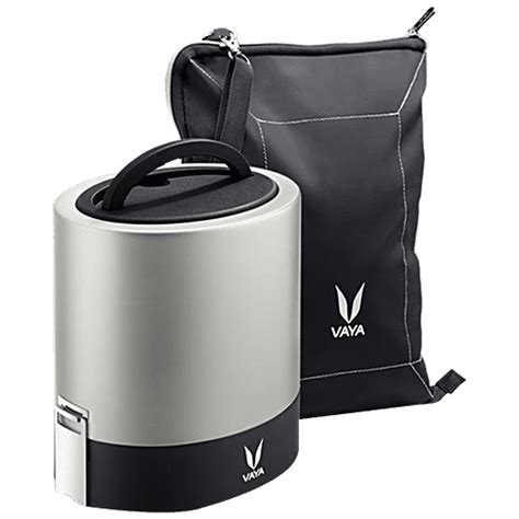 Buy VAYA Stainless Steel Lunch/Tiffin Box - 3 Containers, With Bag Mat ...