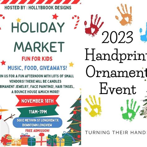 3CsbyAshly Handprint Ornament Event at the Holiday Market brought to ...