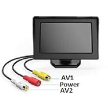 Carzex 4.3 inch Car Dashboard LCD Rear View Screen with 8 LED Night ...
