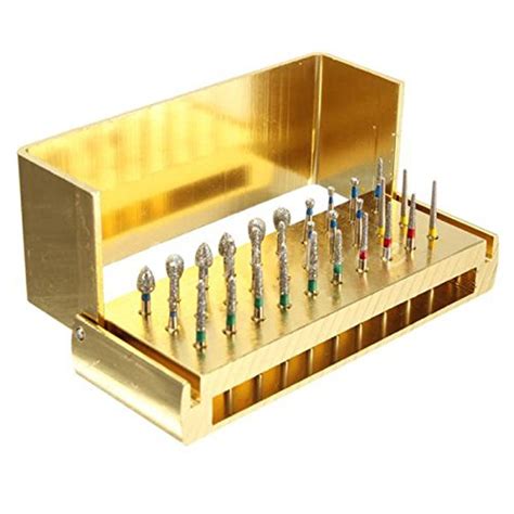 Generic 30pc Dental Diamond Burs Drill Disinfection + Block High Speed ...
