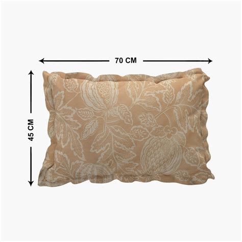 Buy Healthy Living Brown Printed Cotton Pillow Case Set - 45x70cm - Set ...