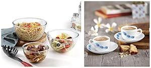 Buy Cello Ornella Toughened Glass Mixing Bowl Without Lid Set of 3 ...