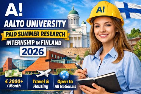 Aalto University International Summer Research Internship in Finland ...