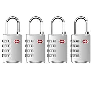 4 Digit Metal Lock for Luggage Us Approved Password Number Locks for ...