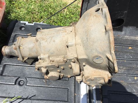 1958-62 Chevrolet Powerglide automatic transmission (cast iron) came off of a Chevy 283 engine ...